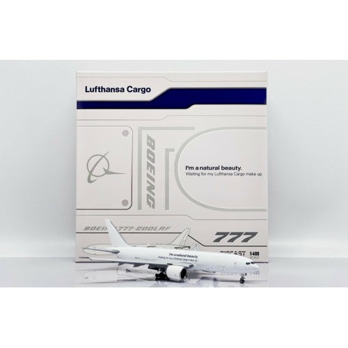 1/400 Lufthansa Cargo Boeing 777-200Lrf Natural Beauty Flap Down Reg: D-Alfj With Antenna