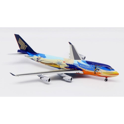 1/400 Singapore Airlines Boeing 747-400 Tropical Reg: 9V-Spk With Antenna