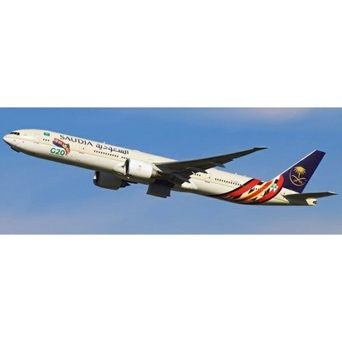 1/400 Saudi Arabian Airlines Boeing 777-300(Er) G20 Livery Flap Down Reg: Hz-Ak42 With Antenna