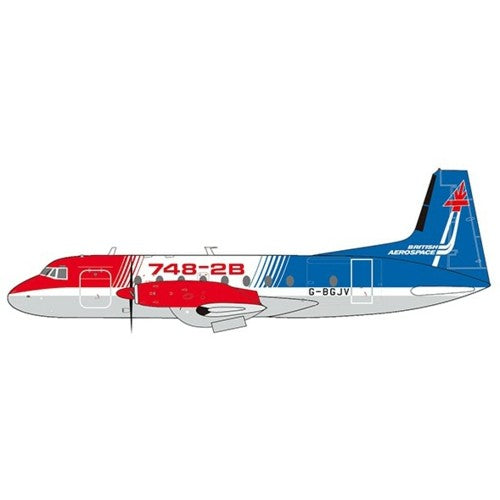 1/200 Hs748 House Colour Reg: G-Bgjv With Stand