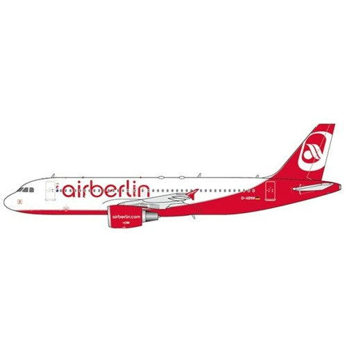 1/400 Air Berlin Airbus A320 Last Flight Reg: D-Abnw With Antenna