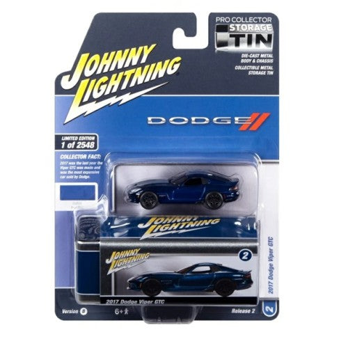 1/64 2014 Dodge Viper Blue Pearl W/ Twin Silver Stripes