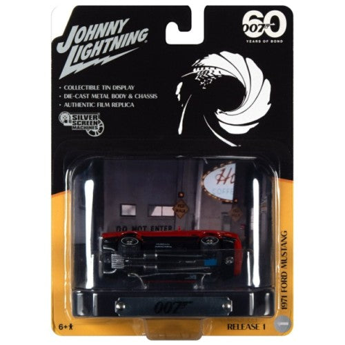 1/64 Silver Screen Tin Asst - James Bond 1971 Ford Mustang Diamonds Are Forever