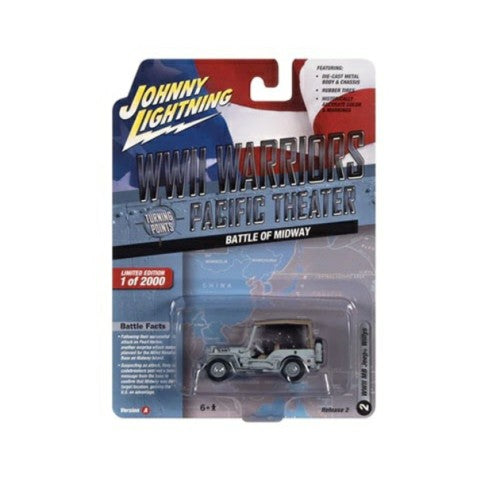 1/64 Johnny Lightning Greatest Generation 2022 Release 2A Mb Willys Jeep Battle Of Midway