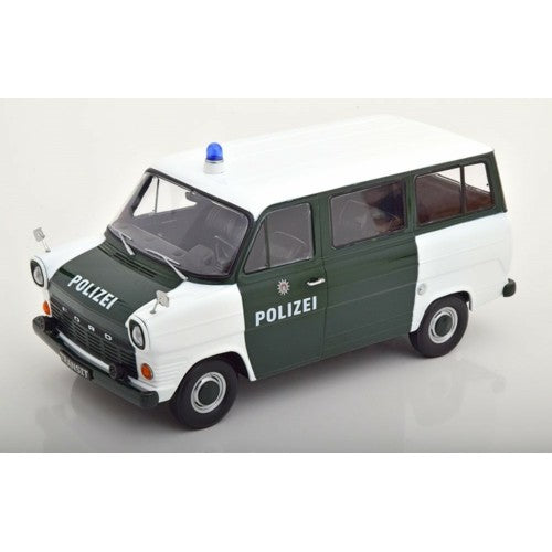 1/18 Ford Transit Bus 1965-1970 Polizei Hamburg Germany Dark Green/White