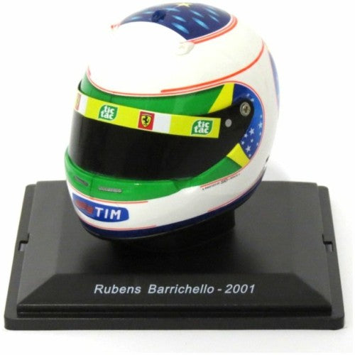 1/5 Rubens Barrichello - 2001 - Gp Brasile - Ferrari F1 Helmet Collection - Cased