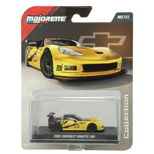 1/64 2005 Chevrolet Corvette C6R Black/Yellow With Display Case