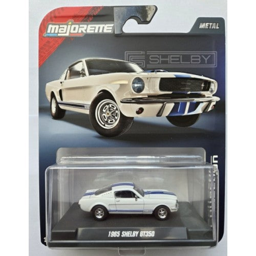 1/64 1965 Shelby Gt350 White With Display Case