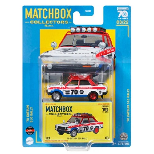 Matchbox Collectors '70 Datsun 510 Rally 03/22