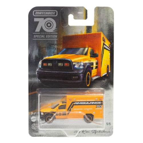 Matchbox 1/64 70 Years Anniversary 2019 Ram Ambulance Hmv17