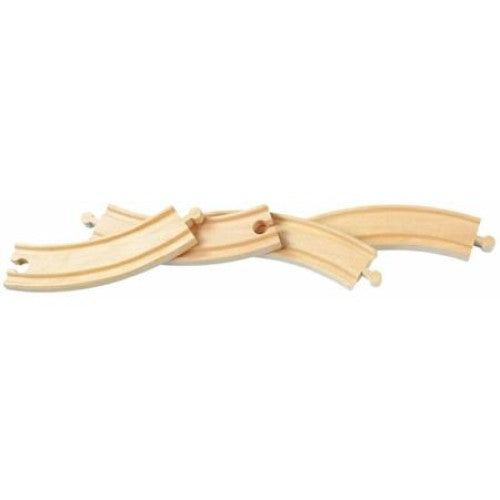 Curved Track 4Pcs (Wooden Railway)