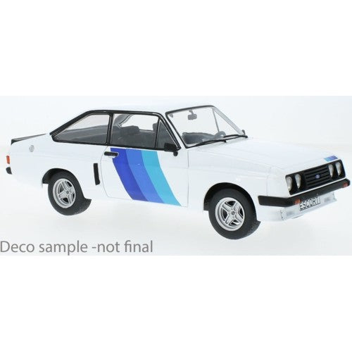 1/18 Ford Escort Mk Ii R White With Blue Flash