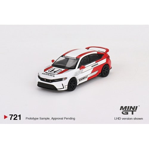 1/64 Honda Civic Type R No.2 2023 Pace Car White (Lhd)