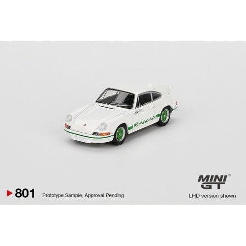 1/64 Porsche 911 Carrera Rs 2.7 Grand Prix White With Green Livery (Lhd)