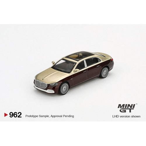 1/64 Mercedes-Maybach S680 Gold/Dark Red Metallic (Rhd)