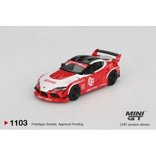 1/64 Lb Works Toyota Gr Supra Red/White (Lhd)