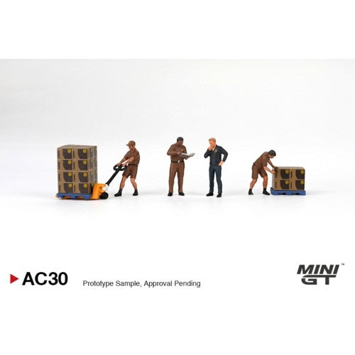 1/64 Figurine Ups Driver And Workers