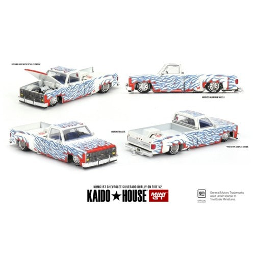 1/64 Chevrolet Silverado Dually On Fire V2