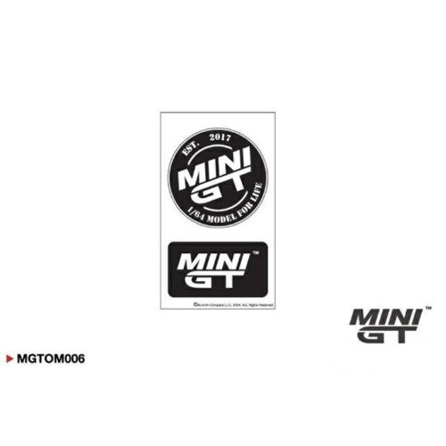Mini Gt - Black Logo Sticker Set (8X13.8Cm)