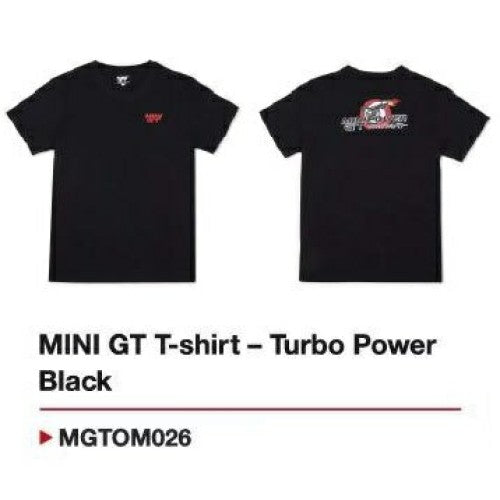 Mini Gt T-Shirt - Turbo Power Black - L