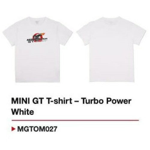 Mini Gt T-Shirt - Turbo Power White - L