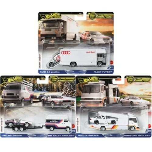 X4 Hotwheels Team Transporters 2025 Mix 2 Assortment