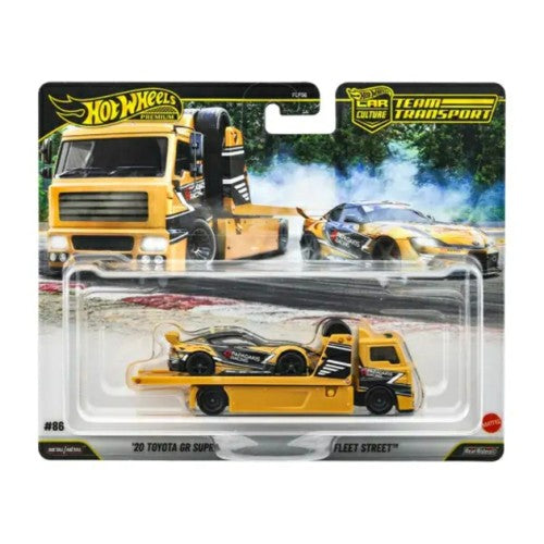 Hot Wheels Team Transport '20 Toyota Gr Supra Fleet Street No.86