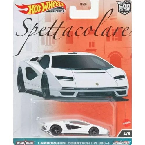 1/64 Hot Wheels Italian Cars Lamborghini Countach White