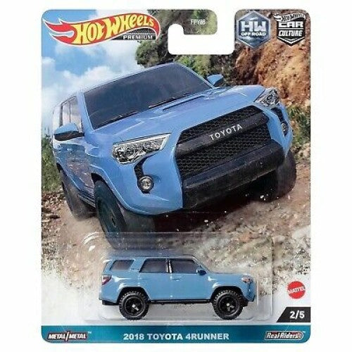 1/64 Hotwheels Car Cultures Off Road 2018 Toyota 4Runner (Blue) 2/5