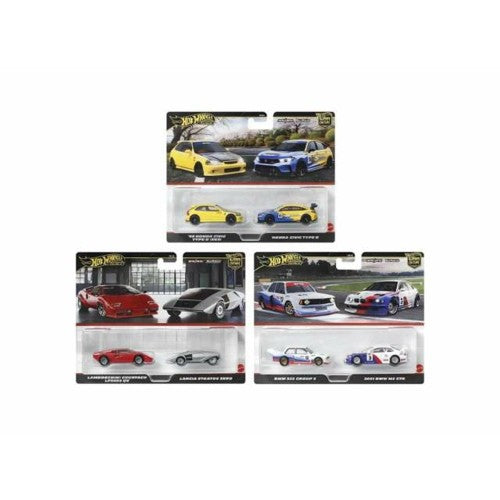 X8 1/64 Hotwheels Premium 2 Pack Asst