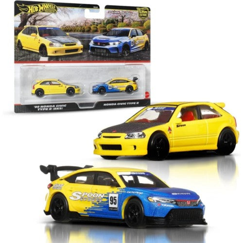 1/64 99 Honda Civic Type R (Ek9) And Honda Civic Type R