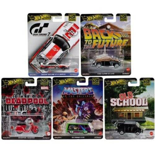 X10 1/64 Hotwheels Pop Culture Assortment