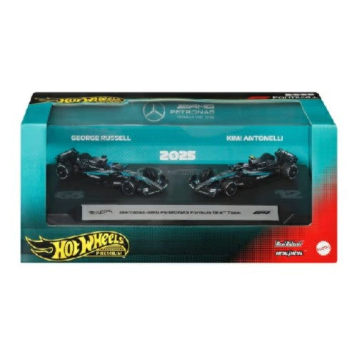 Hotwheels Premium Formula 1 2-Pack Team Mercedes Amg Petronas