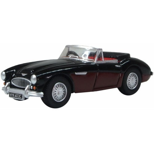 1/76 Austin Healey 3000 Black/Burgundy