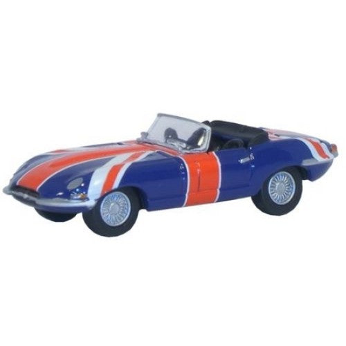 1/76 Jaguar E Type Open Top Union Jack Austin Powers