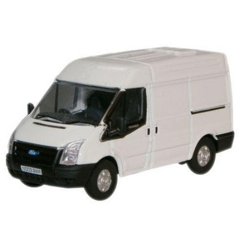 1/76 Frozen White New Ford Transit Van (M.Roof)