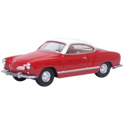 1/76 Vw Karmann Ghia Henna Red/Pearl White