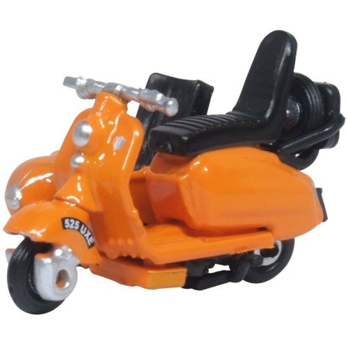 1/76 Scooter And Sidecar Orange