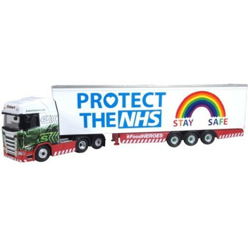 1/76 Scania S Series Highline Box Trailer Stobart Nhs