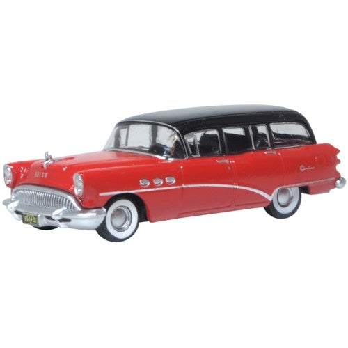 1/87 1954 Buick Century Estate Wagon Matador Red/Carlsbad Black