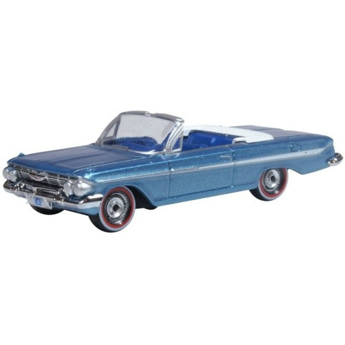 1/87 Chevrolet Impala 1961 Jewel Blue/White