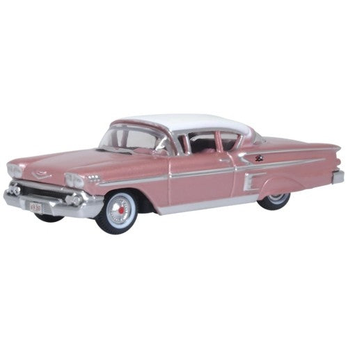 1/87 Chevrolet Impala Sport Coupe 1958 Cay Coral Metallic/Snowcrest White