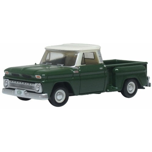 1/87 1965 Chevrolet Stepside Pickup Dark Green/Ivory