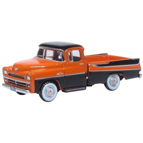 1/87 Dodge D100 Sweptside Pick Up 1957 Omaha Orange And Jewel Black