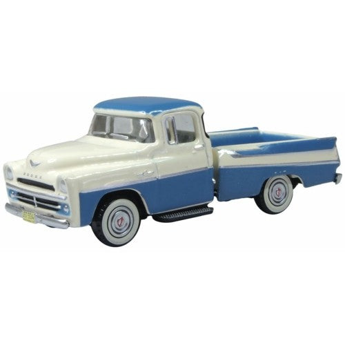 1/87 1957 Dodge D100 Sweptside Pick Up Ice Blue/Glacier White