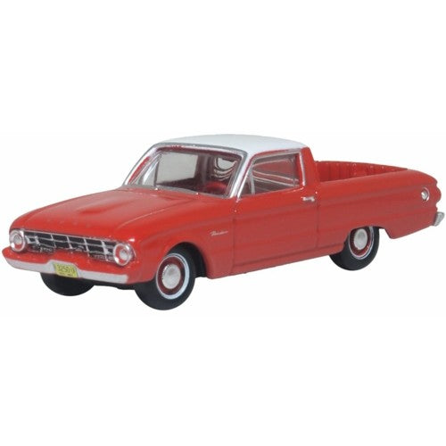 1/87 1960 Ford Falcon Ranchero Monte Carlo Red/Corinthian White