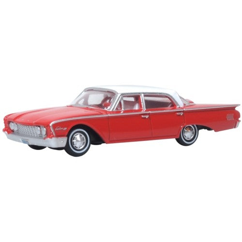 1/87 1960 Ford Fairlane Sedan 500 Town Monte Carlo Red/Corinthian White