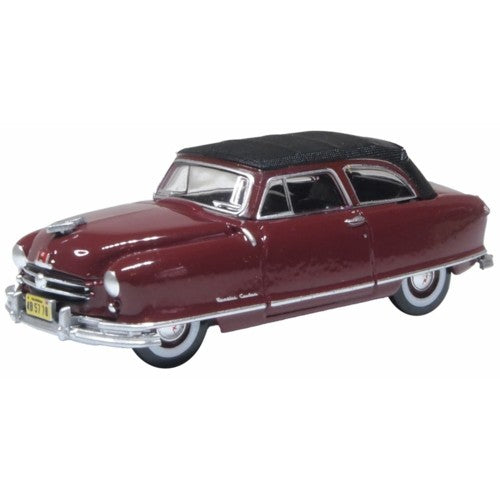 1/87 1950 Nash Rambler Custom Landau Convertible (Closed) Sunset Maroon