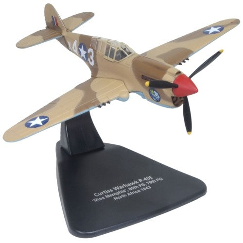 1/72 1943 Curtiss P40-F Warhawk X43 - Miss Memphis - N.Africa