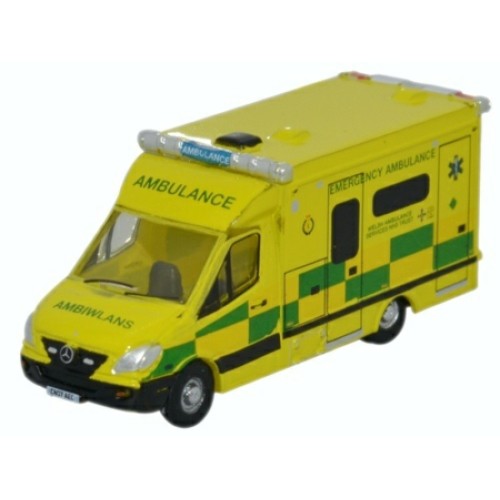 N Gauge Mercedes Ambulance Wales